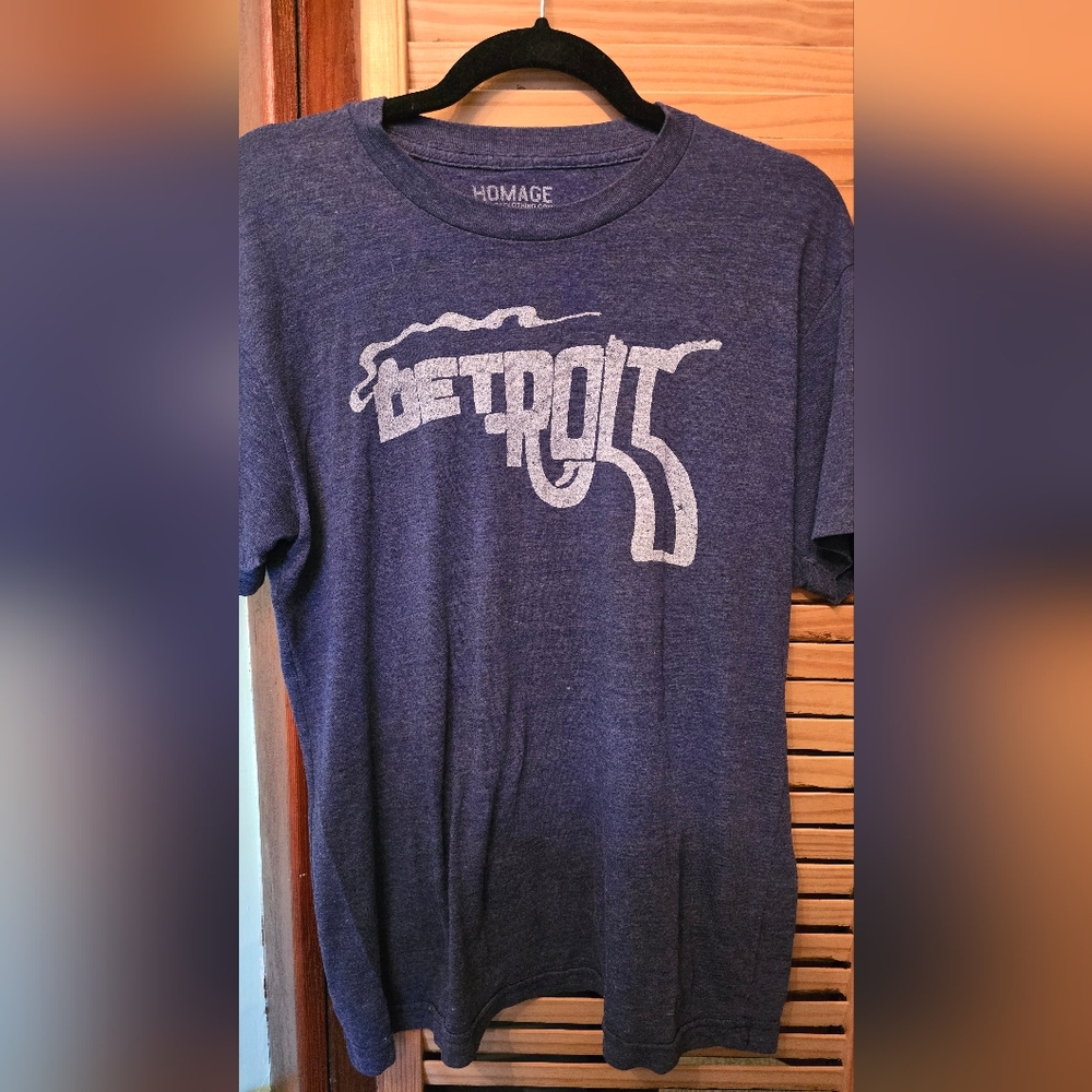 HOMAGE Navy Graphic Tee